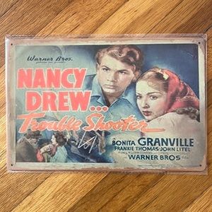 Nancy Drew... Trouble Shooter Poster Metal Sign Retro Wall Decoration